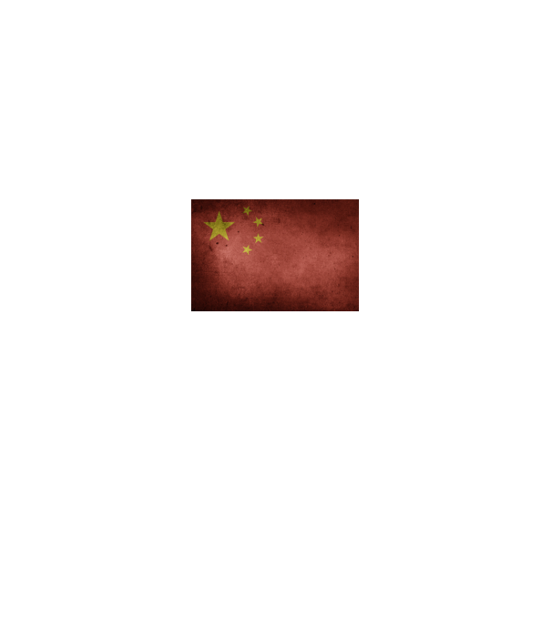 CHINA model negru pe tricou