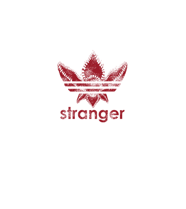stranger things logo model negru pe tricou