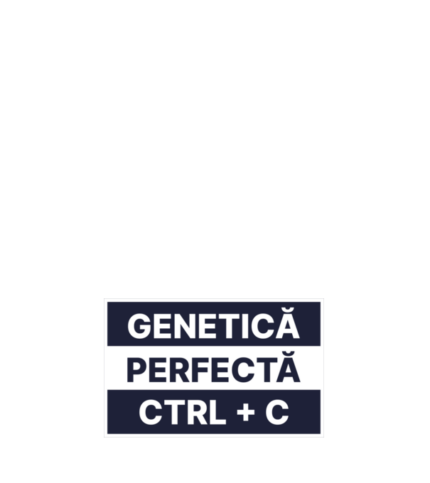 Genetică perfectă CTRL + C model roz deschis pe tricou