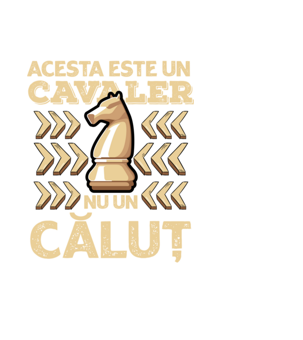 Acesta este un cavaler, nu un căluț model negru pe tricou