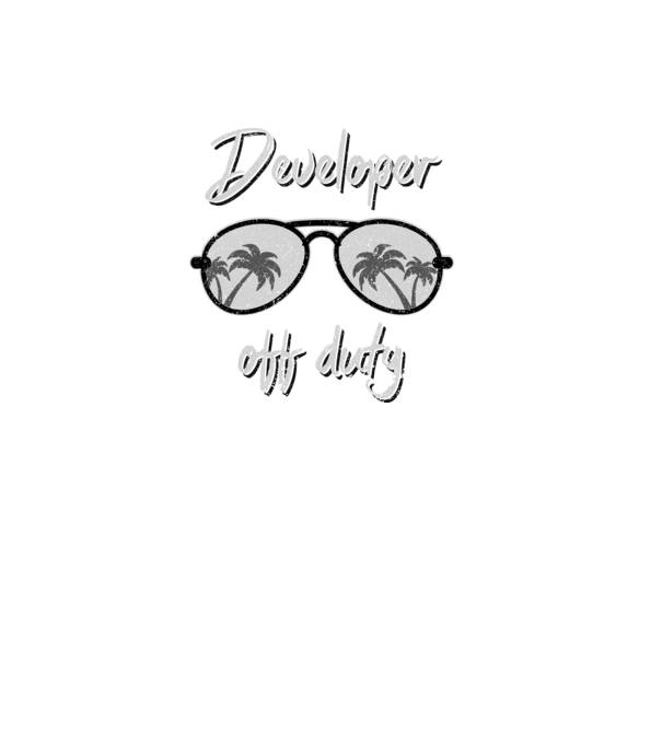 Developer off duty model albastru deschis pe tricou