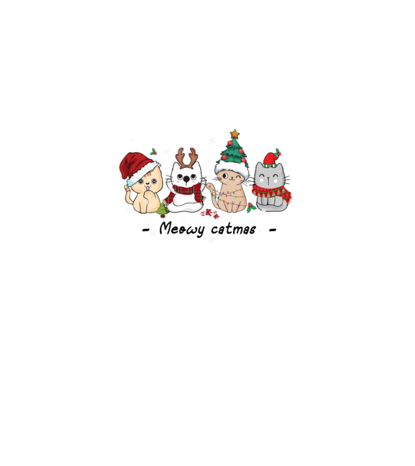 Meowy catmas 2 model gri pe tricou