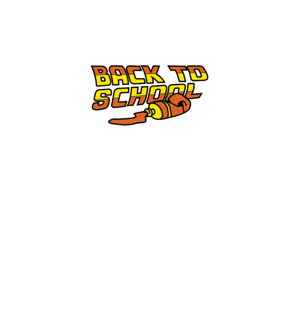 Back to school model negru pe tricou