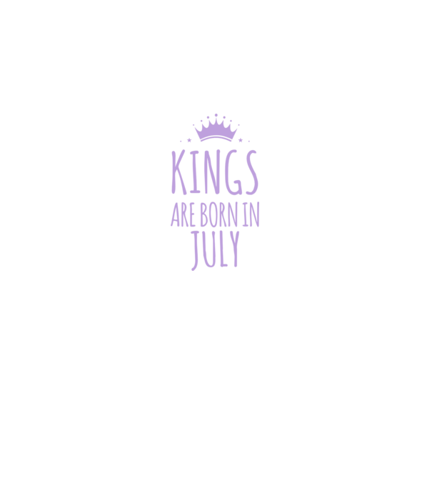 Kings are born in - July model albastru închis pe tricou