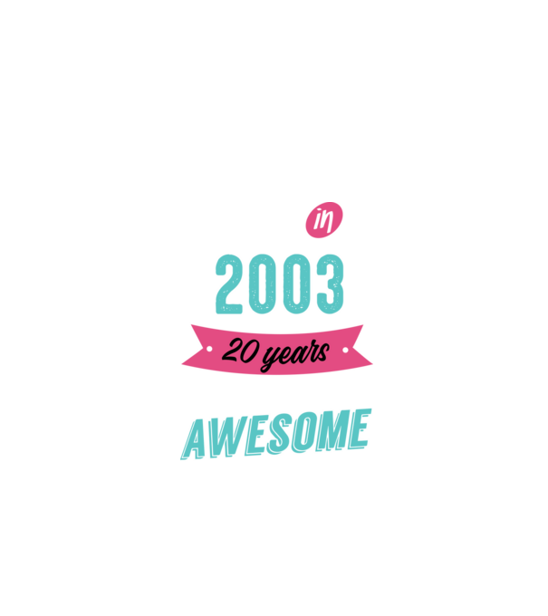 MADE IN 2003 model negru pe tricou