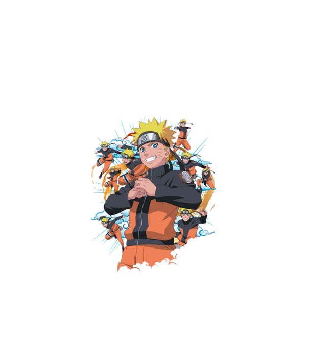NARUTO model negru pe tricou