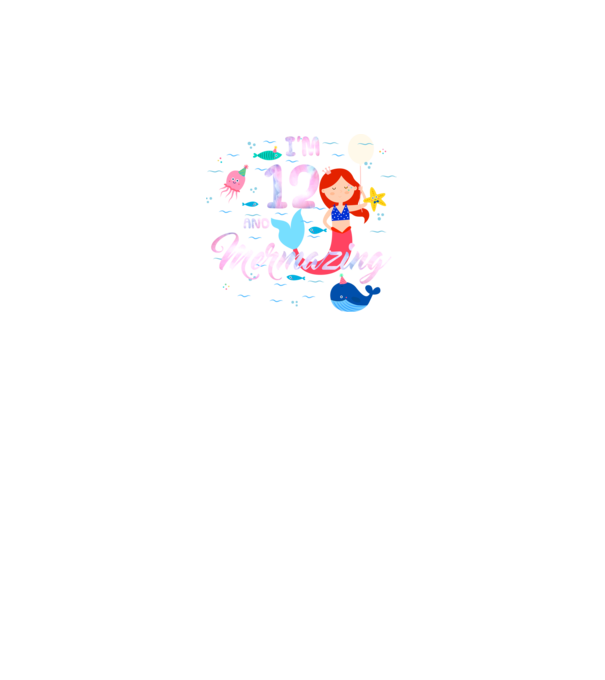 Mermazing Birthday 12 model gri pe tricou