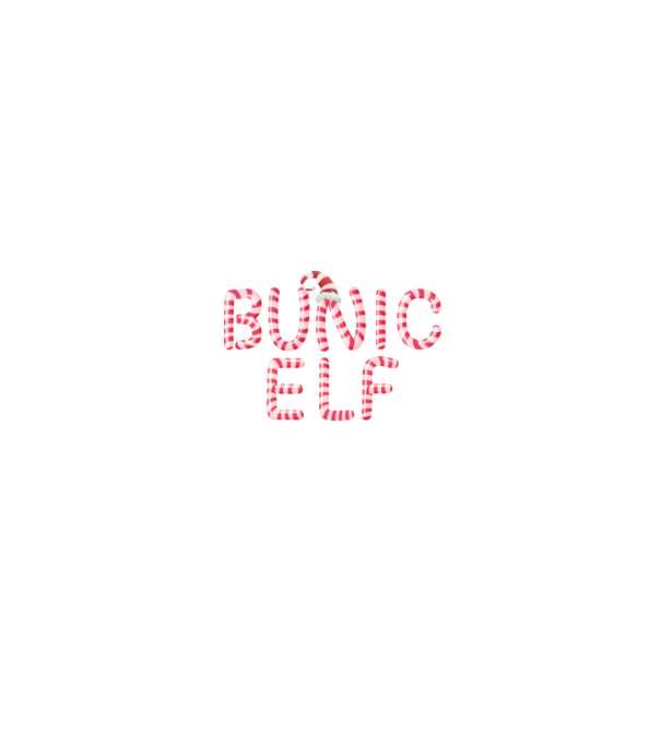 bunic elf model negru pe tricou