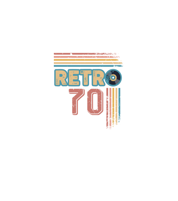 Retro 70 Birthday model albastru deschis pe tricou