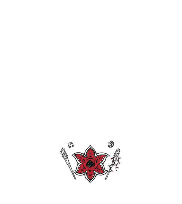 stranger things demogorgon head model negru pe tricou