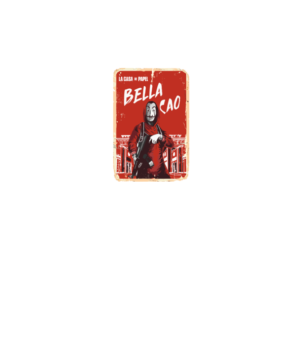 bella ciao poster retro model turcoaz pe tricou
