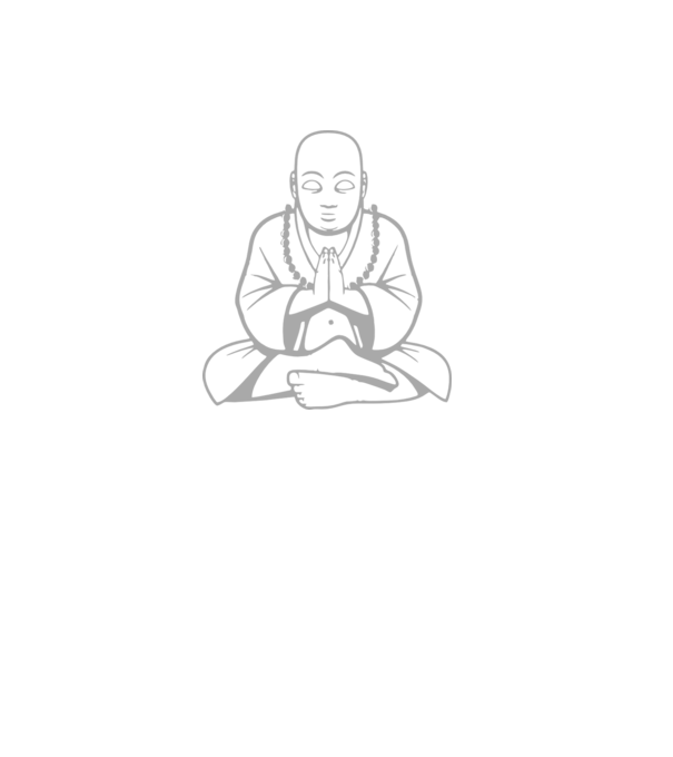 monk outline model negru pe tricou
