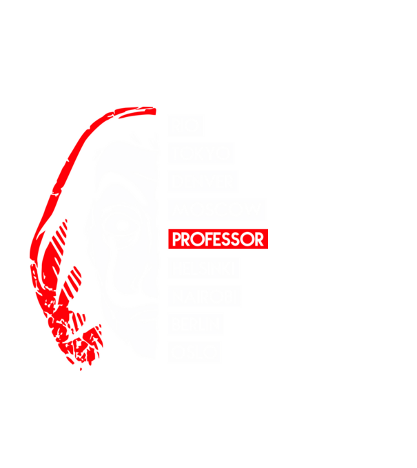 classic logo la casa de papel model negru pe tricou