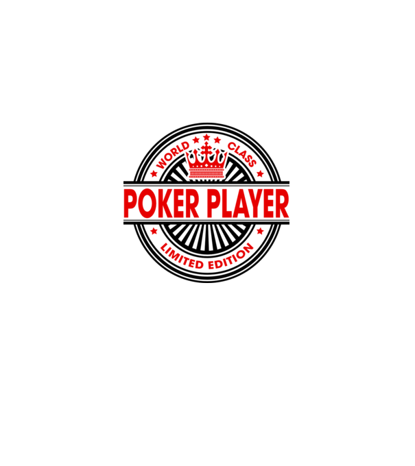 World class JUCĂTOR POKER model alb pe tricou
