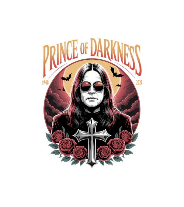 Prince of Darkness model negru pe tricou