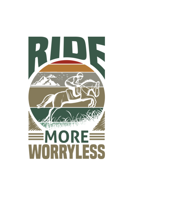 ride more model negru pe tricou