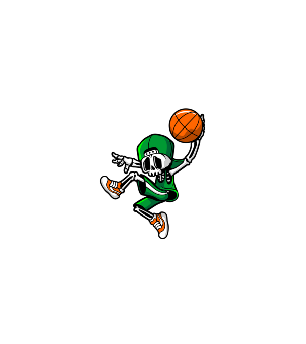 Basketbone model negru pe tricou