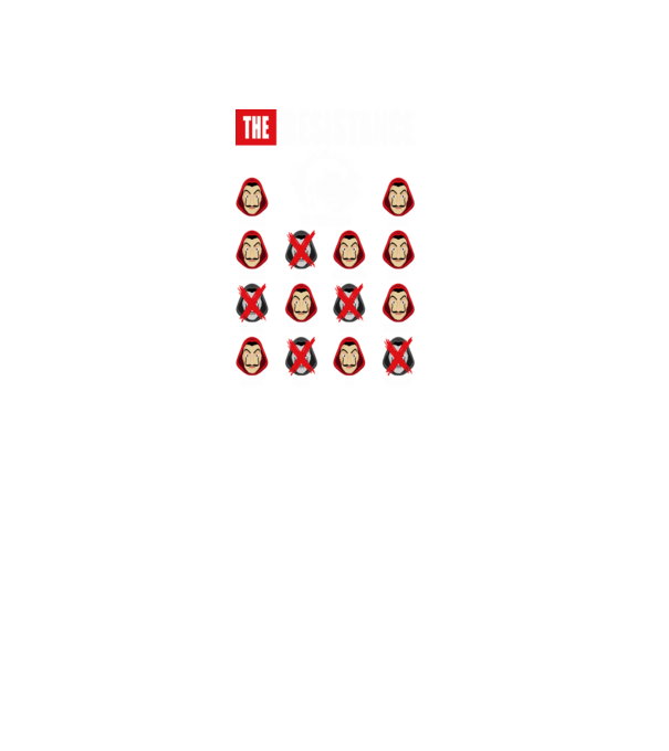 the resistance la casa de papel model negru pe tricou
