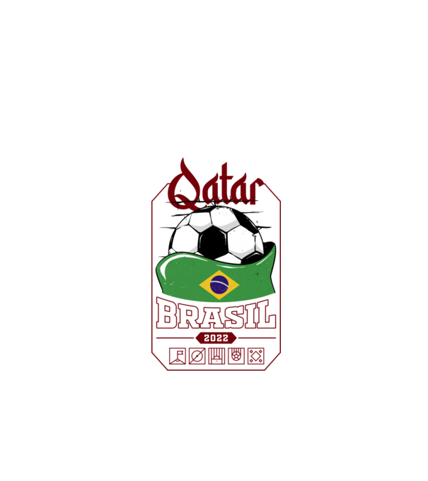 Qatar teams Brasil model negru pe tricou