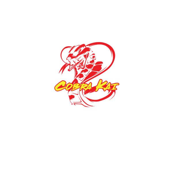 cobra kai simple model negru pe tricou