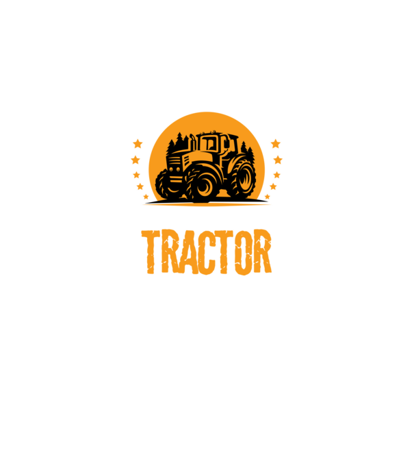Bărbatul adevărat conduce un tractor model verde neon pe tricou