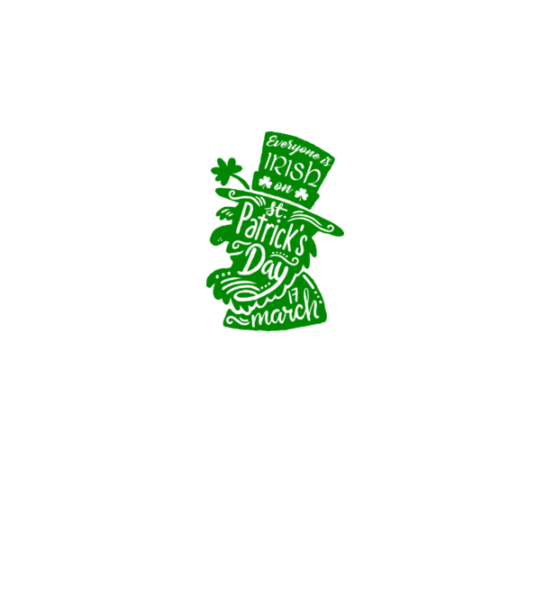 Everyone is irish leprechaun model alb pe tricou