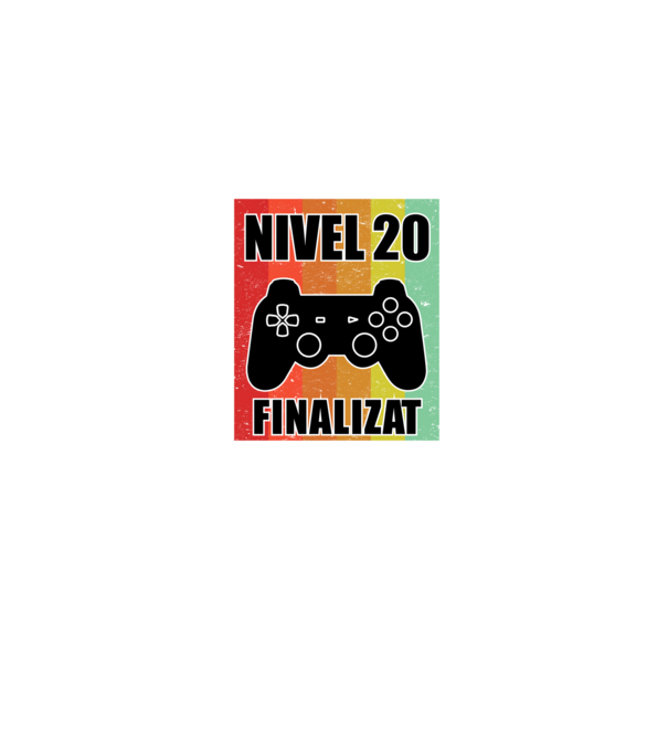Nivel 20 finalizat model albastru jeanși pe tricou