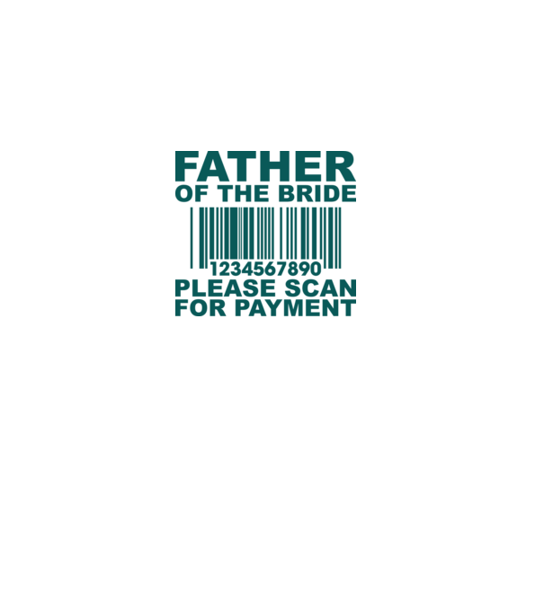Father of the bride model alb pe tricou