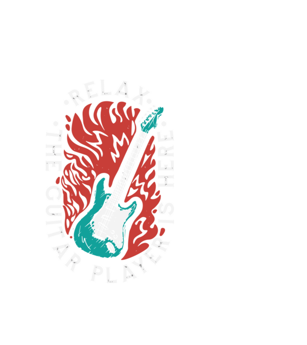 Relax model alb pe tricou