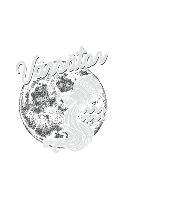 Zodiac bărbat VĂRSĂTOR retro model alb pe tricou