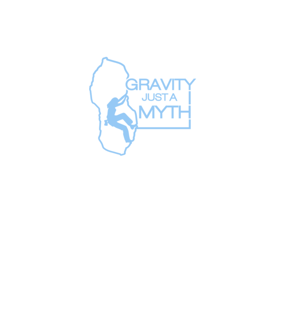 Gravity just a myth model negru pe tricou