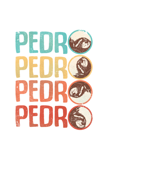 Pedro Pedro retro model negru pe tricou