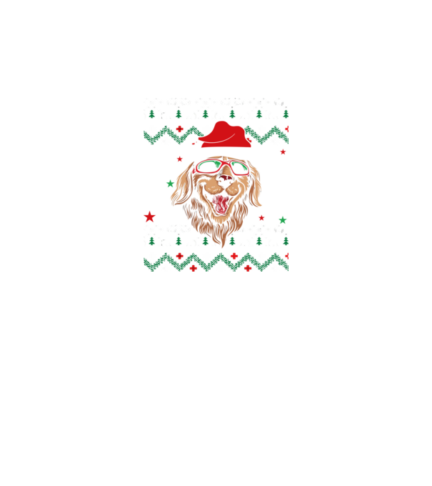 Ugly sweater dog model negru pe tricou