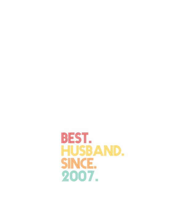 best husband since 2007 retro model negru pe tricou