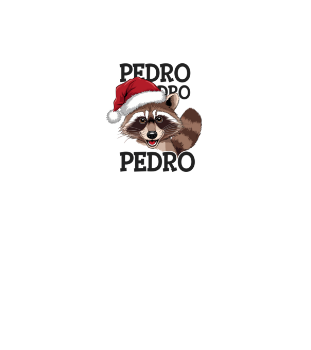 Pedro pedro xmas model alb pe tricou