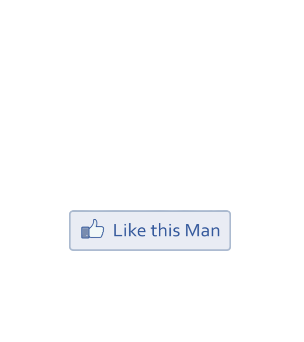 Like this man model alb pe tricou
