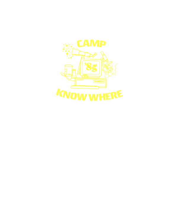 camp nowhere 85 stranger things model negru pe tricou