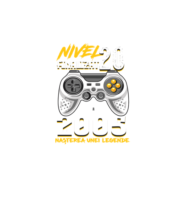 Nivel Finalizat 20 model turcoaz pe tricou