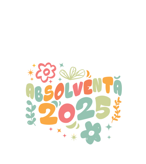 Absolventă 2025 model negru pe tricou