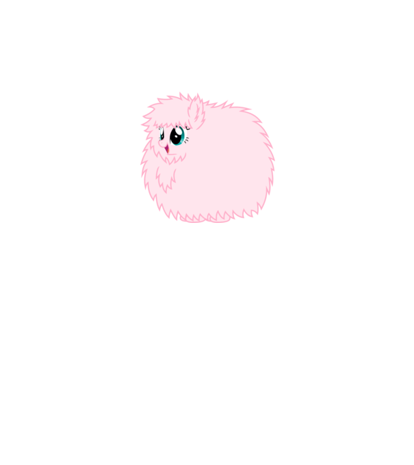 Fluffle Puff model alb pe tricou