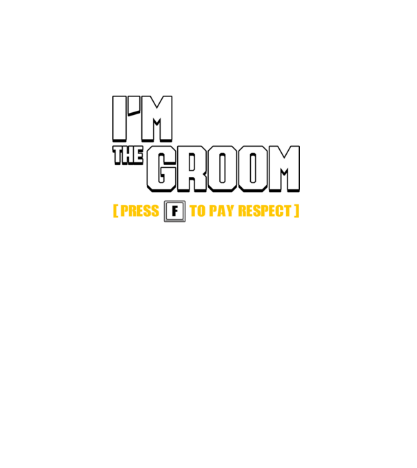 I'm the Groom model turcoaz pe tricou