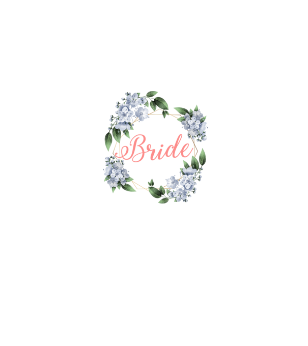BRIDE blue floral model gri pe tricou