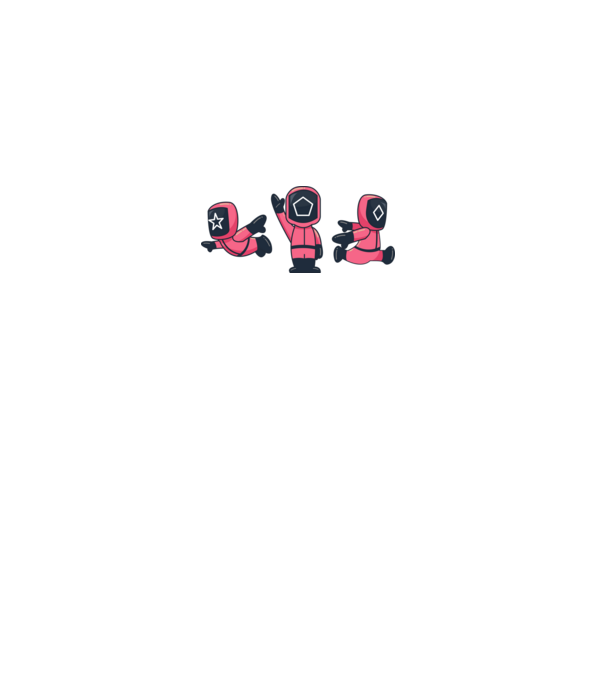 cute squid game toys model gri pe tricou