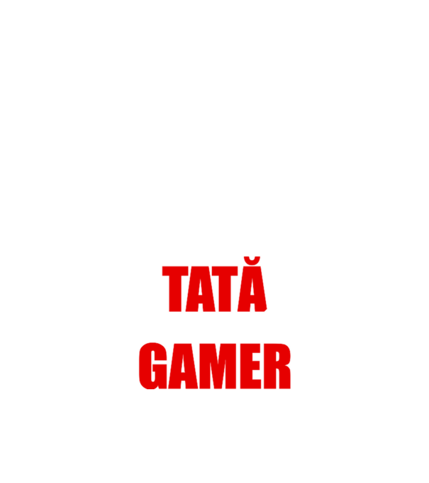 ziua tată noaptea gamer model negru pe tricou