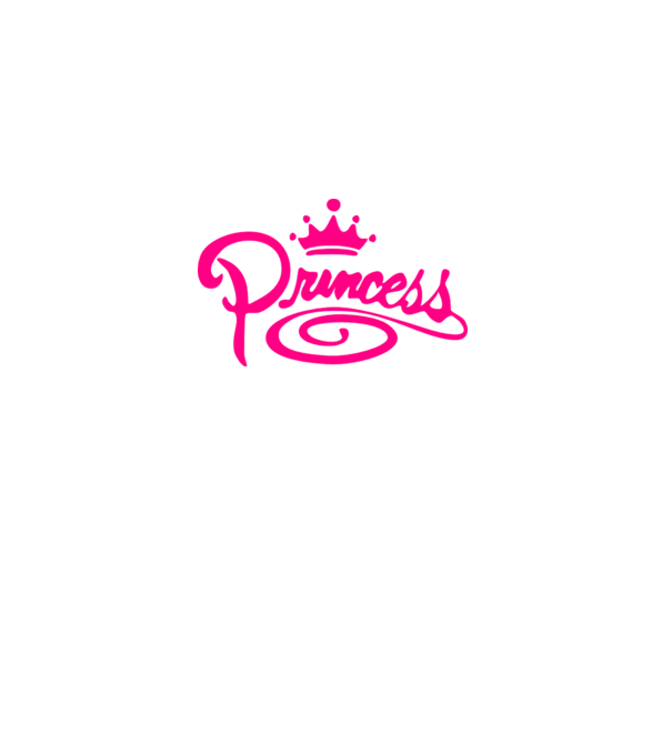 Princess model alb pe tricou