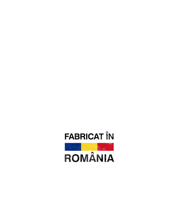 Fabricat în România model albastru închis pe tricou