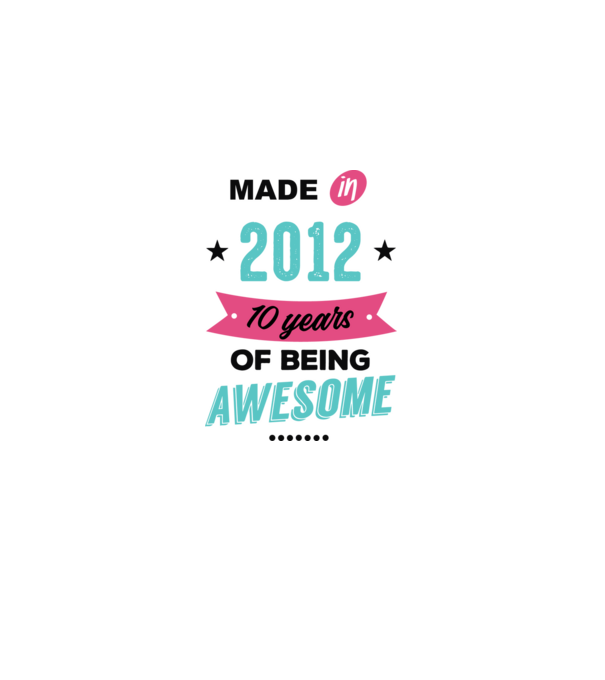 MADE in 2012 model albastru deschis pe tricou