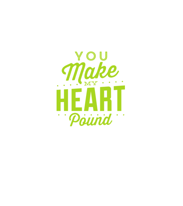 Make my heart model negru pe tricou
