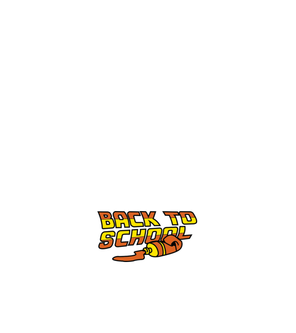 Back to school model alb pe tricou