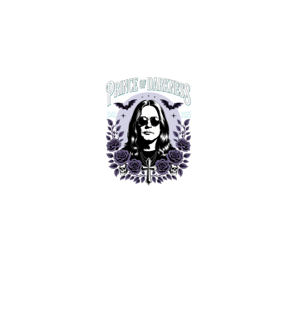Prince of Darkness model negru pe tricou